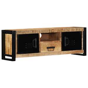TV skříňka 100x30x35 cm masivní hrubý mangovník - obrázek 10