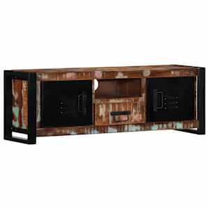 TV skříňka 100x30x35 cm masivní recyklované dřevo - obrázek 13