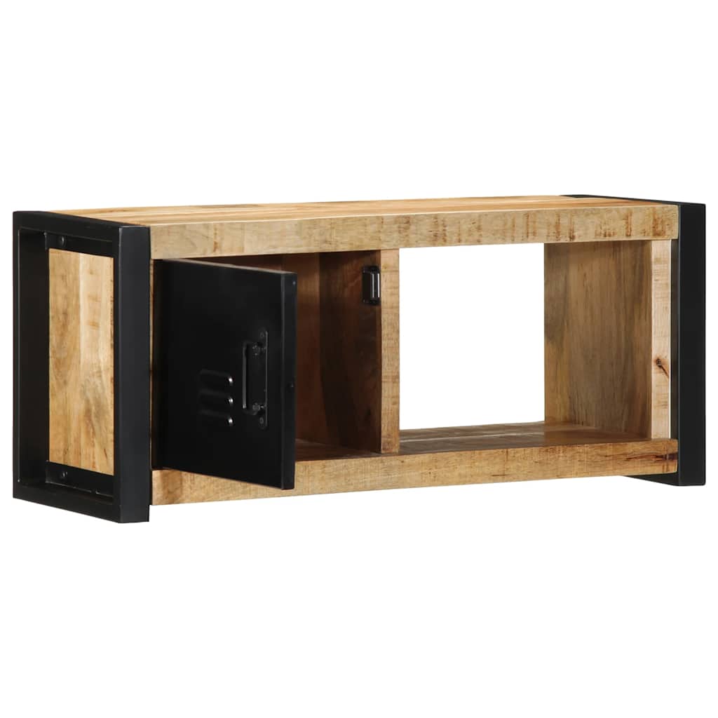 vidaXL Tv-meubel 80x30x35 cm massief ruw mangohout afbeelding