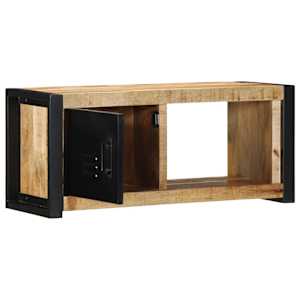 TV skříňka 80x30x35 cm masivní hrubý mangovník - obrázek 2
