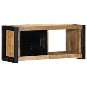TV skříňka 80x30x35 cm masivní hrubý mangovník - obrázek 12