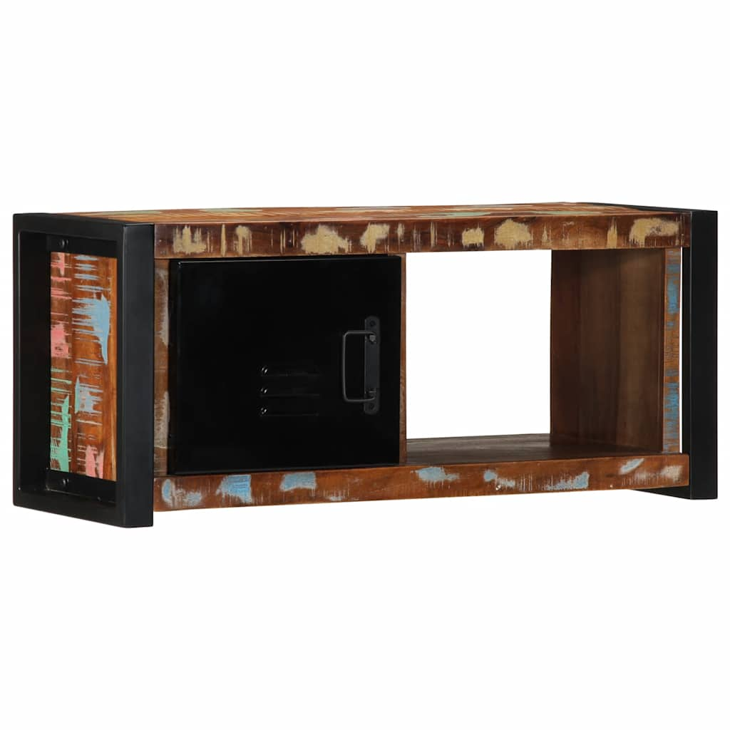 vidaXL TV-Schrank 80x30x35 cm Massivholz Altholz