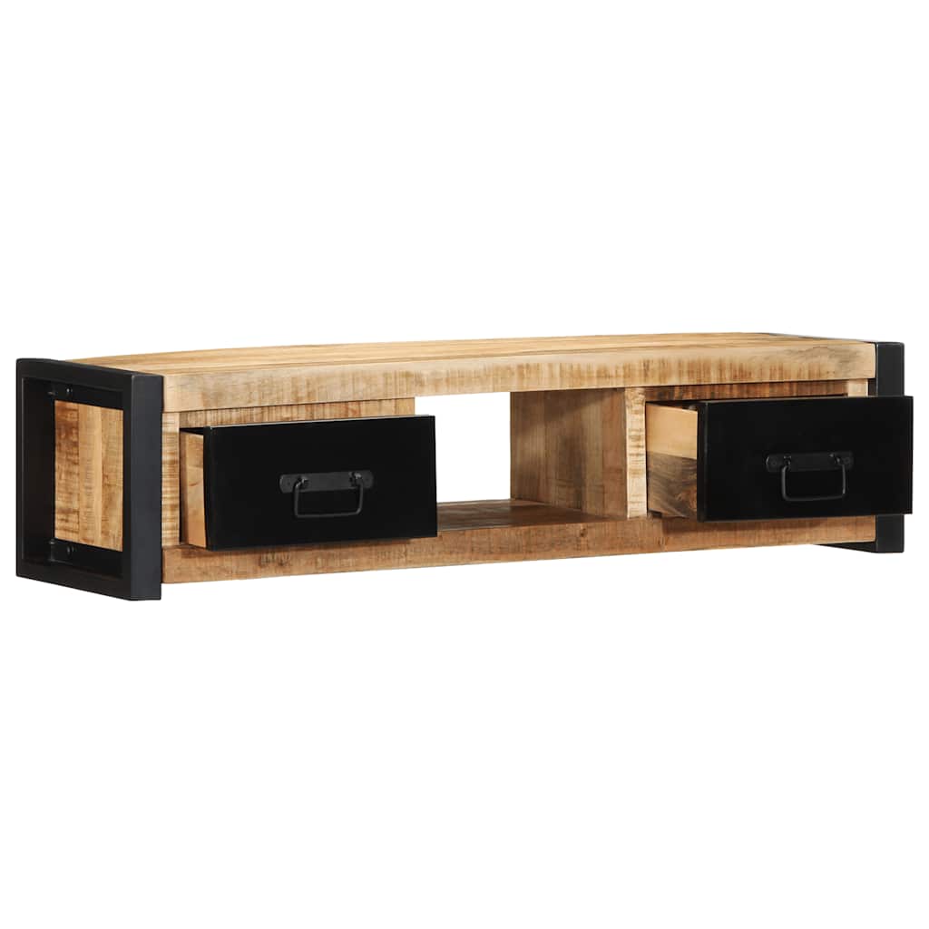 vidaXL TV szekrény 100x30x25 cm tömör durva fa Mango
