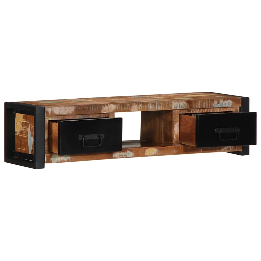 vidaXL TV szekrény 100x30x25 cm tömörfa, újrahasznosított fa