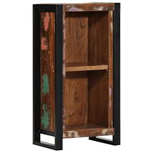 Nočna omarica 40x30x80 cm masivni les obnovljen