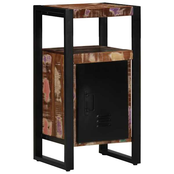vidaXL Vannitoa kapp uksega Pruun 40 x 35 x 75 cm Tugev taastatud puit