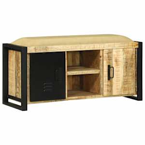 vidaXL Pingikapp Pruun 100 x 35 x 50 cm Mangopuit