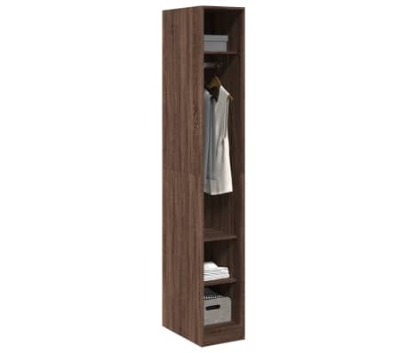 vidaXL drēbju skapis, ozolkoka krāsa, 30x50x200 cm, inženierijas koks