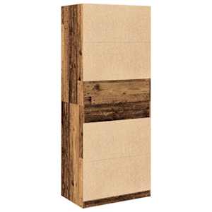 Šatní skříň old wood 80 x 50 x 200 cm kompozitní dřevo - obrázek 6
