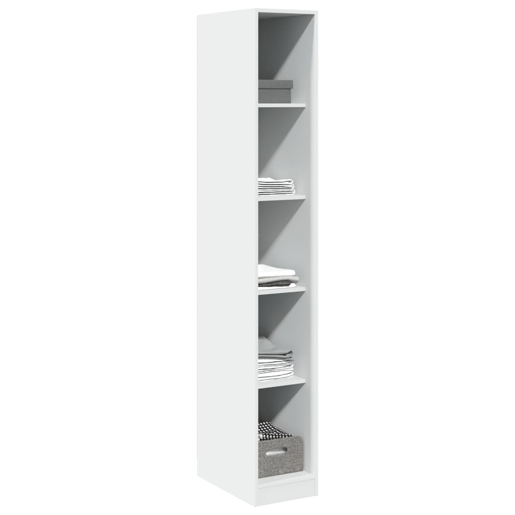 vidaXL Kledingkast 30x50x200 cm bewerkt hout wit afbeelding