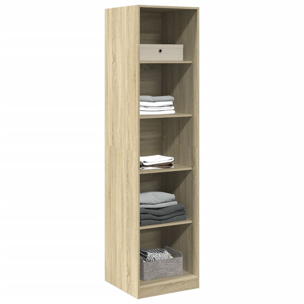 vidaXL Kledingkast 50x50x200 cm bewerkt hout sonoma eikenkleurig afbeelding
