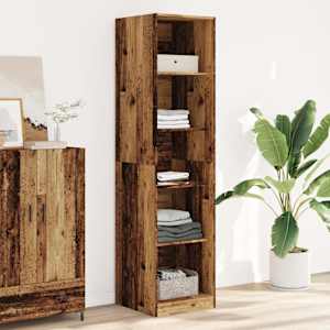 Šatní skříň old wood 50 x 50 x 200 cm kompozitní dřevo - obrázek 1