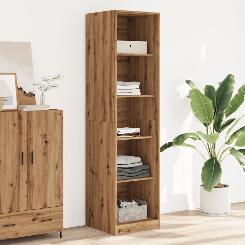 vidaXL Kleiderschrank Artisan-Eiche 50x50x200 cm Holzwerkstoff