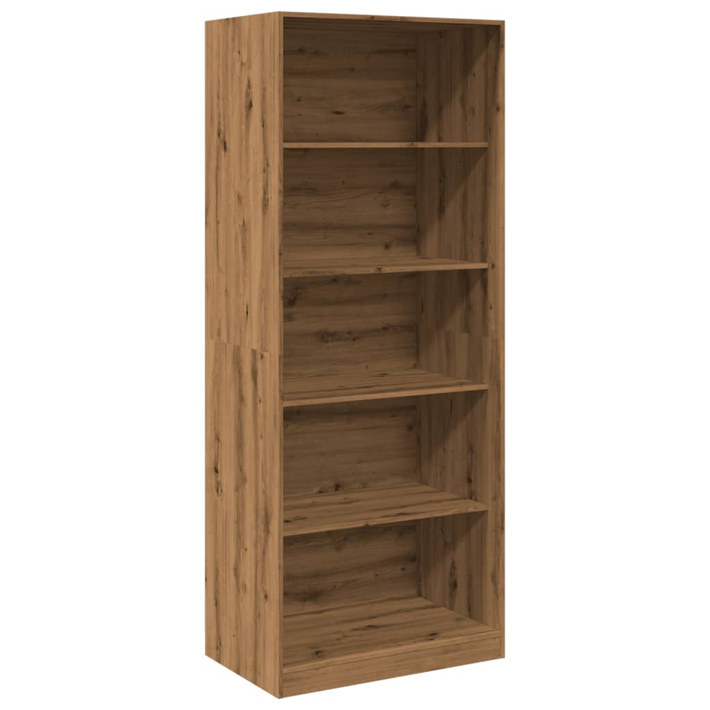 vidaXL Šatní skříň dub artisan 80 x 50 x 200 cm kompozitní dřevo