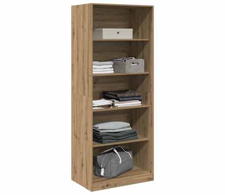 vidaXL Kledingkast 80x50x200 cm bewerkt hout artisanaal eikenkleur
