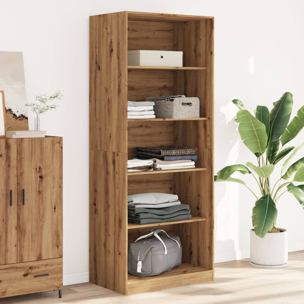 Kleiderschrank Artisan-Eiche 80x50x200 cm Holzwerkstoff