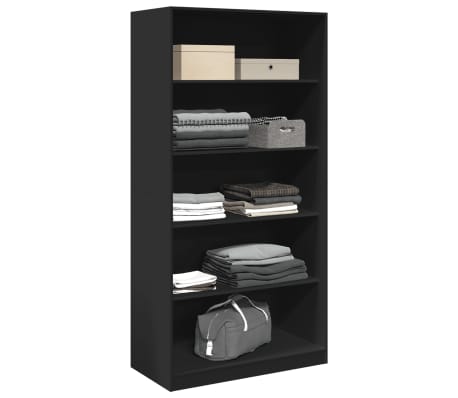 vidaXL Garde-robe Noir 100x50x200 cm Agglom&eacute;r&eacute;