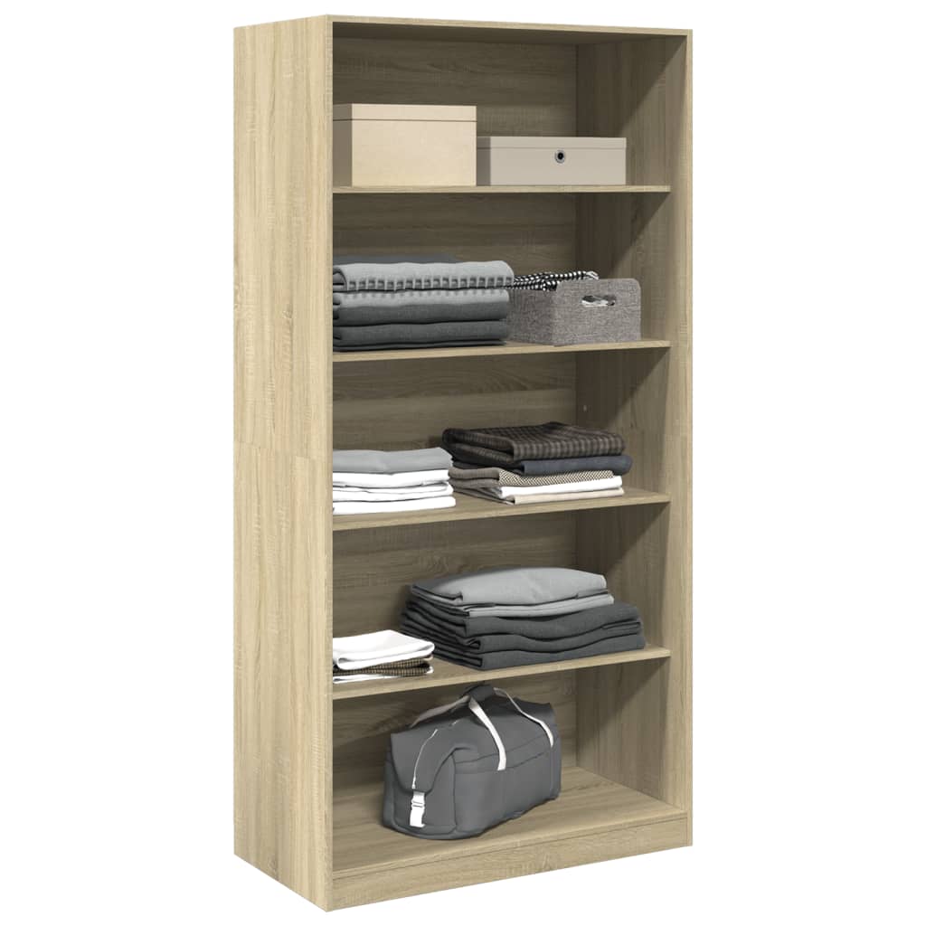 vidaXL Garderobe sonoma eik 100x50x200 cm sponplate