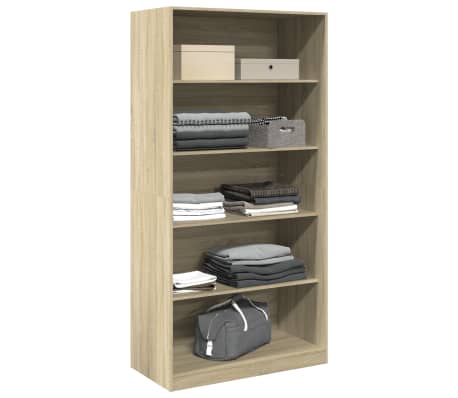 vidaXL Garderobe sonoma eik 100x50x200 cm sponplate