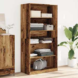 Šatní skříň old wood 100 x 50 x 200 cm kompozitní dřevo - obrázek 1