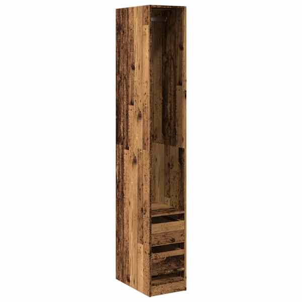 vidaXL garderoob vana puidu 30x50x200 cm tehispuit