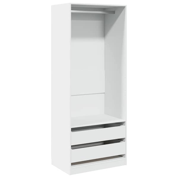 vidaXL riidekapp, valge, 80 x 50 x 200 cm, tehispuit