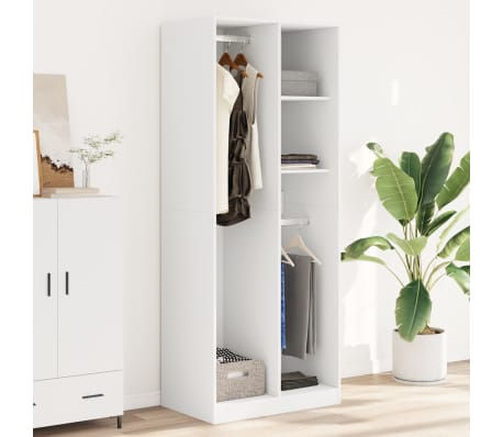 vidaXL Garde-robe blanc 80x50x200 cm bois d'ing&eacute;nierie
