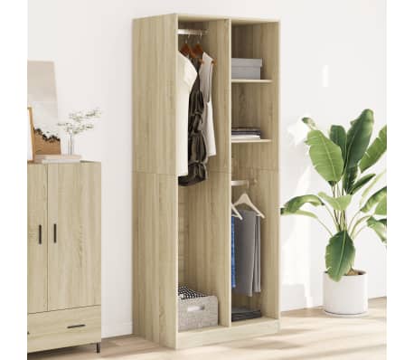 vidaXL Garde-robe ch&ecirc;ne sonoma 80x50x200 cm bois d'ing&eacute;nierie