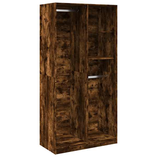 vidaXL riidekapp, suitsutatud tamm, 100 x 50 x 200 cm, tehispuit