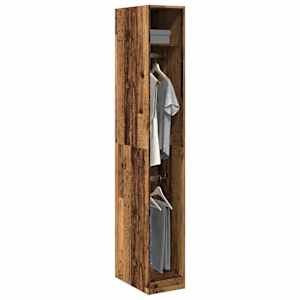 vidaXL garderoob vana puidu 30x50x200 cm tehispuit
