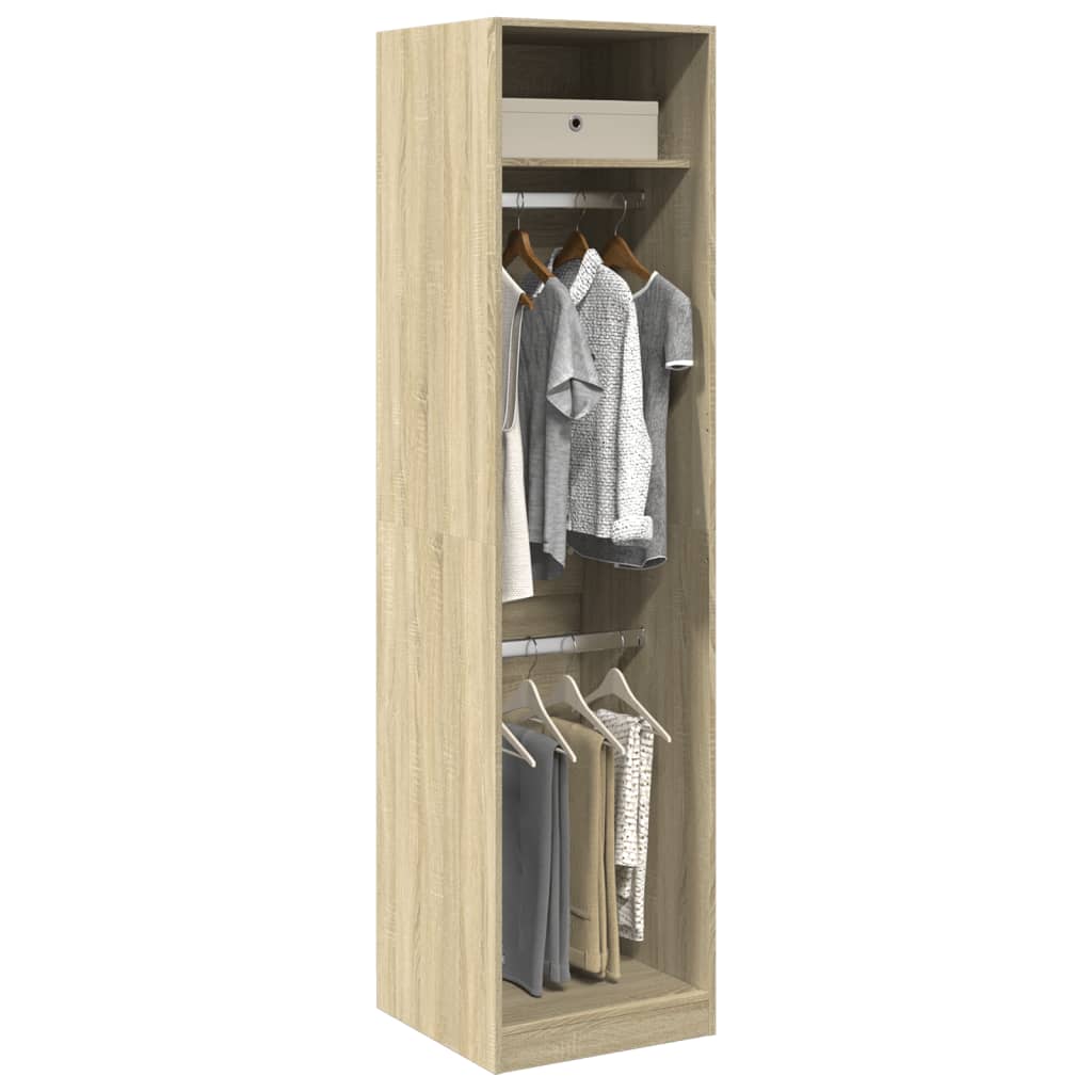 vidaXL Kleiderschrank Sonoma-Eiche 50x50x200 cm Holzwerkstoff