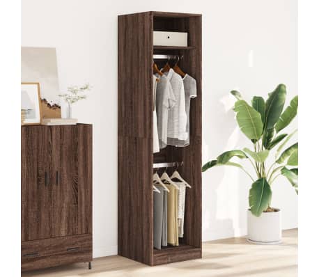 vidaXL Garde-robe chêne marron 50x50x200 cm bois d'ingénierie