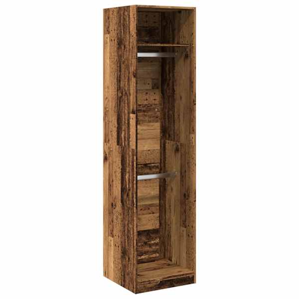 vidaXL garderoob vana puidu 50 x 50 x 200 cm tehispuit