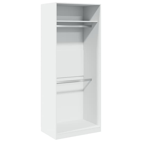 vidaXL riidekapp, valge, 80 x 50 x 200 cm, tehispuit