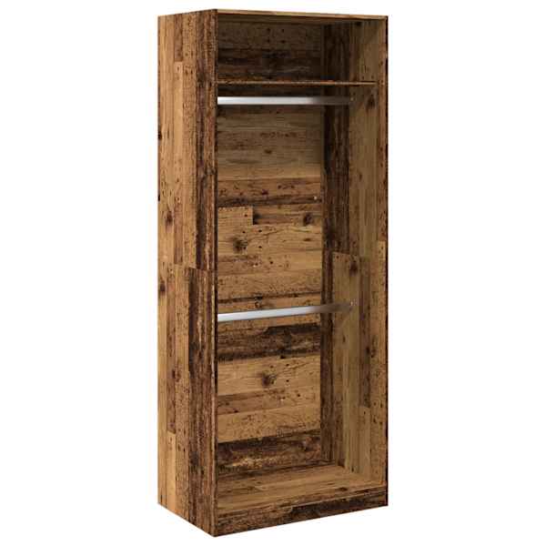 vidaXL garderoob vana puidu 80x50x200 cm tehispuit