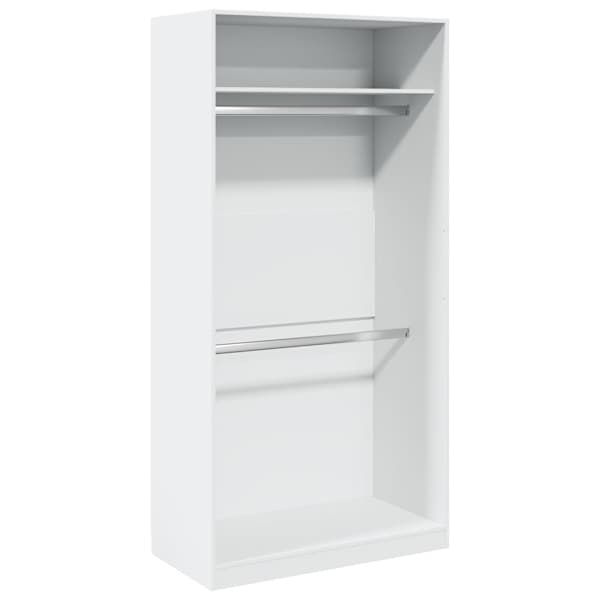 vidaXL garderoob valge 100 x 50 x 200 cm tehispuit