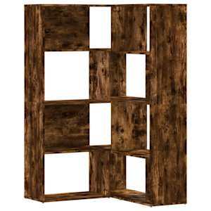 vidaXL 4-korruseline raamaturiiul tamm 85x85x140 cm tehispuit