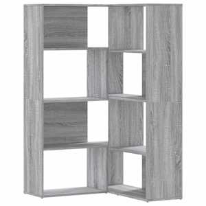vidaXL 4-korruseline raamaturiiul hall Sonoma 85x85x140 cm tehispuit