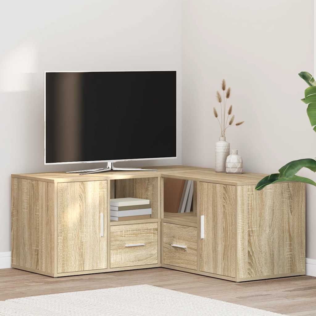 Hjørneskab 160 × 40 × 45 cm i konstrueret træ - sonoma-eg