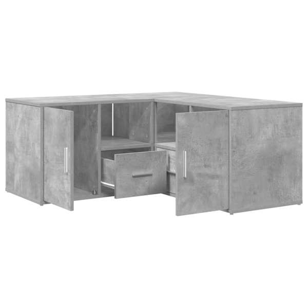 vidaXL nurgakapp, betoonhall 160x40x45 cm, puitlaastplat
