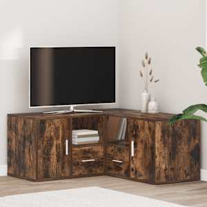 Kotna omarica dimljeni hrast 160x40x45 cm inženirski les