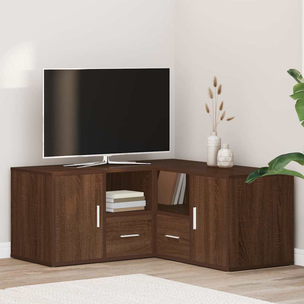 vidaXL Dulap colțar, stejar maro, 160x40x45 cm, lemn prelucrat