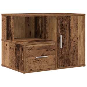 Rohová skříňka old wood 160 x 40 x 45 cm kompozitní dřevo - obrázek 8