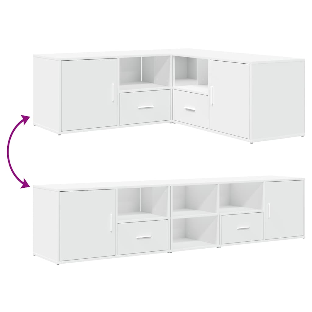 Corner Cabinet Corner Shelf Unit Bookcase Book Shelf Engineered Wood vidaXL - Picture 91 of 91
