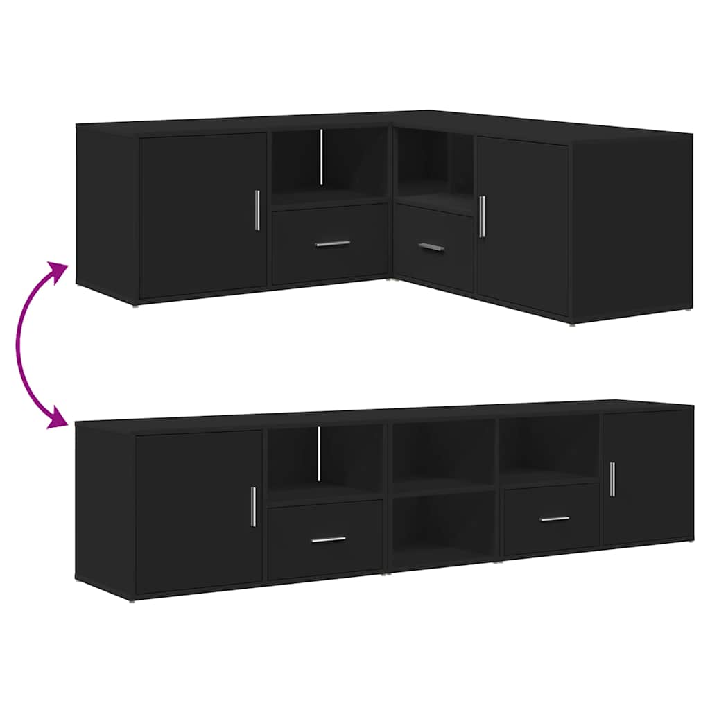 Corner Cabinet Corner Shelf Unit Bookcase Book Shelf Engineered Wood vidaXL - Picture 19 of 91