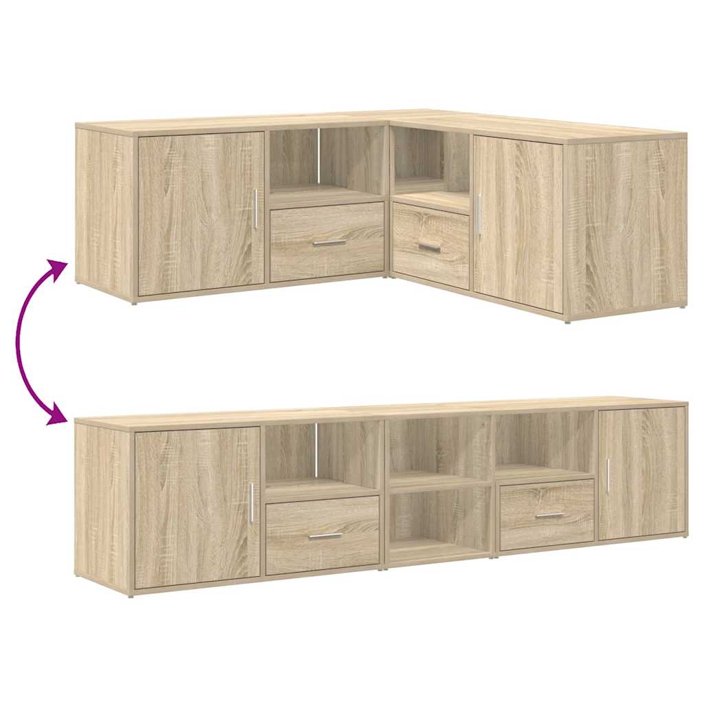 Corner Cabinet Corner Shelf Unit Bookcase Book Shelf Engineered Wood vidaXL - Picture 79 of 91