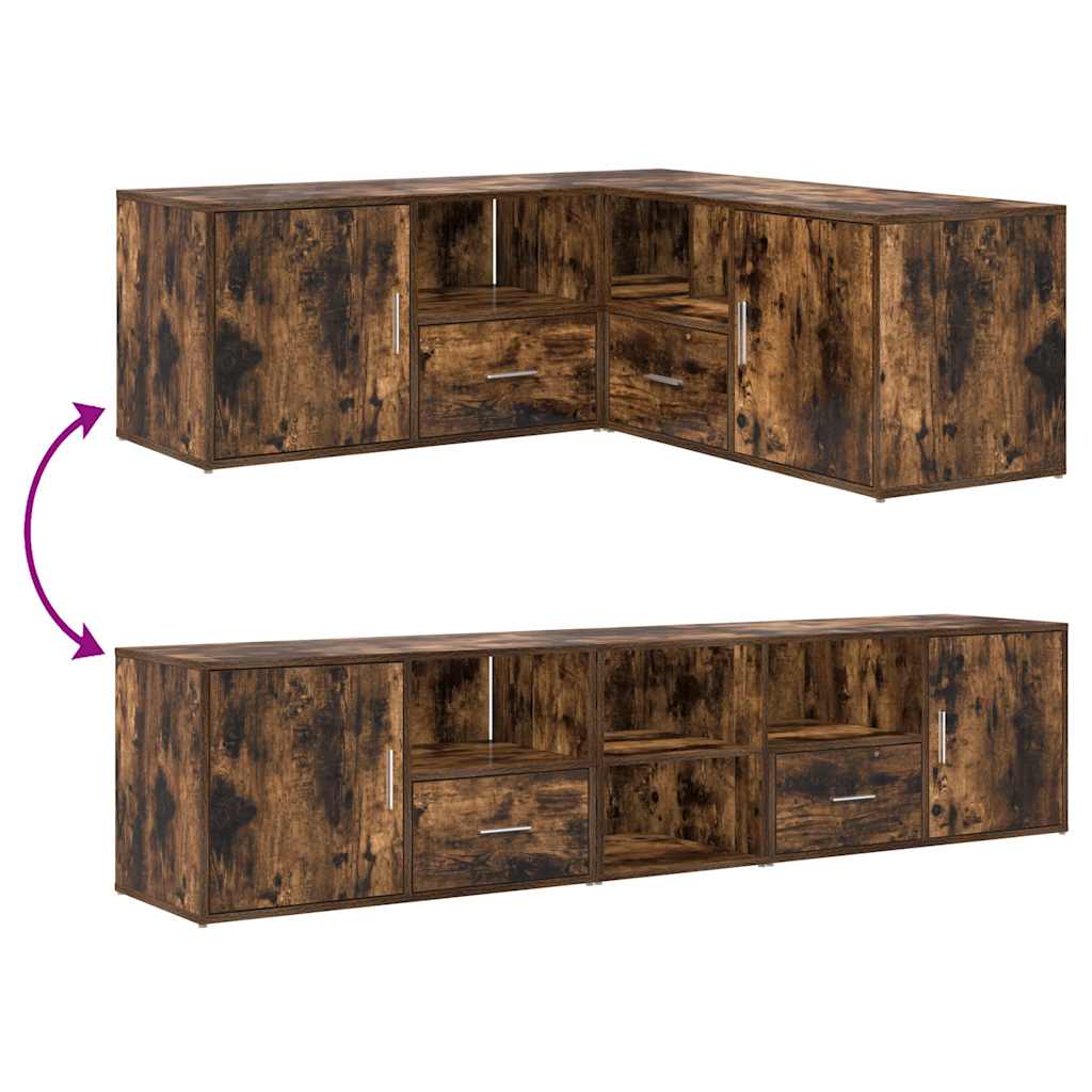 Corner Cabinet Corner Shelf Unit Bookcase Book Shelf Engineered Wood vidaXL - Picture 67 of 91