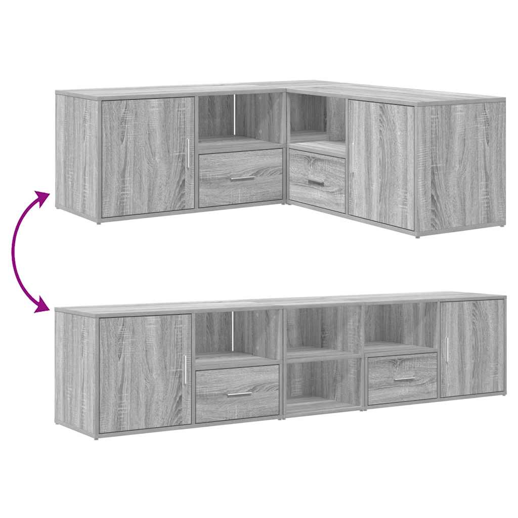 Corner Cabinet Corner Shelf Unit Bookcase Book Shelf Engineered Wood vidaXL - Picture 55 of 91