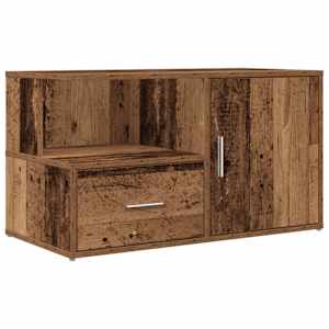 Rohová skříňka old wood 200 x 40 x 45 cm kompozitní dřevo - obrázek 8