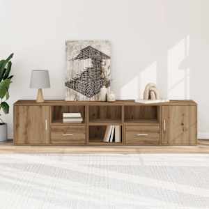 vidaXL Corner Cabinet Artisian Oak 200x40x45 cm Engineered Wood